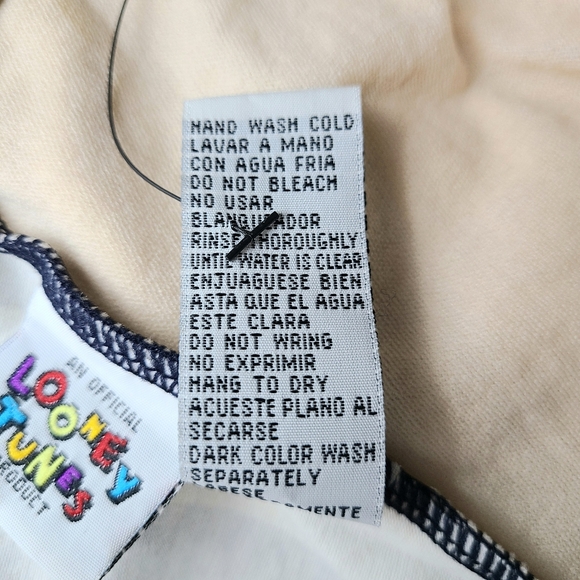 NWT Looney Tunes Warner Bros. Tweety Striped 1996 Vintage One-Piece Swim… - Picture 11 of 12